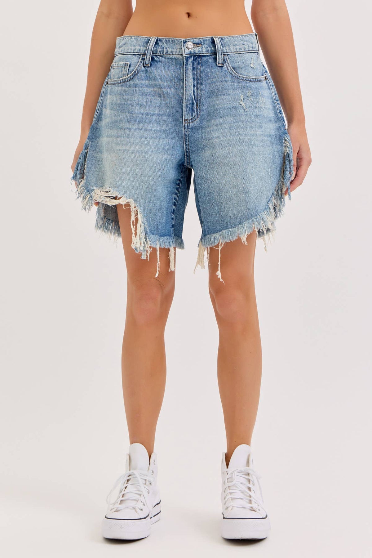 Mid Waisted Cut Off Shorts