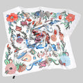 NATURE LIFE INSPIRED SILKY SQUARE SCARF
