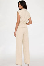Utility Zip-Front Top & Wide-Leg Set