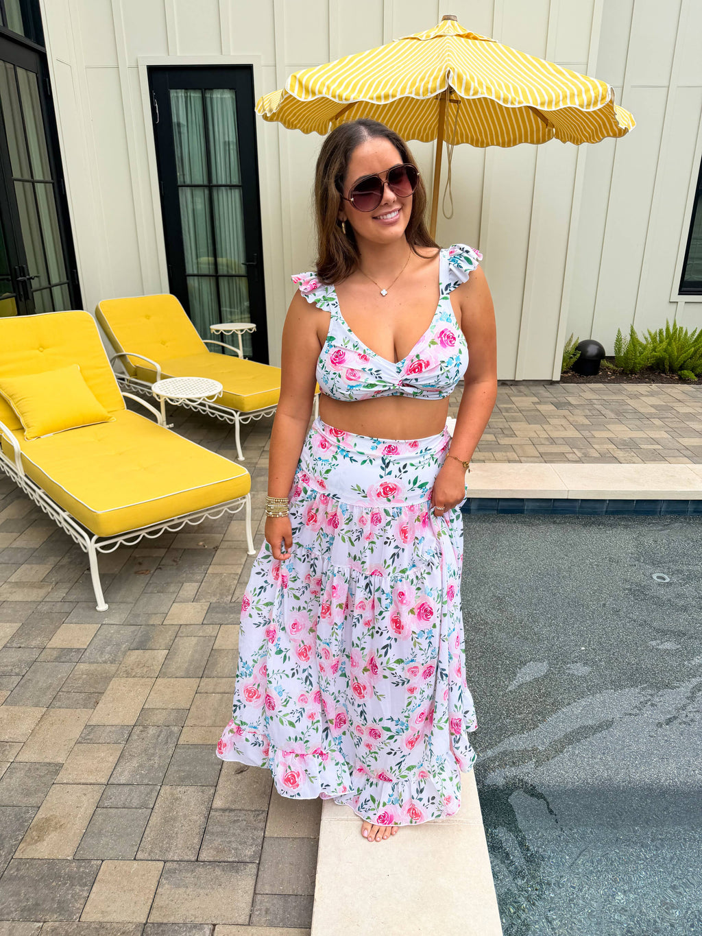 FLORAL CAPRI CHIC SWIM SET