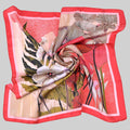 FLORAL VACATION VIBES SILKY SQUARE SCARF
