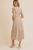 RUFFLE SHORT SLEEVE DRESS