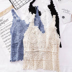 Bohemia Crochet Lace v-neck tank top - 3 colors