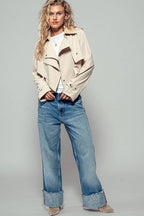 Cropped Double Lapel Lightweight Trench Jacket