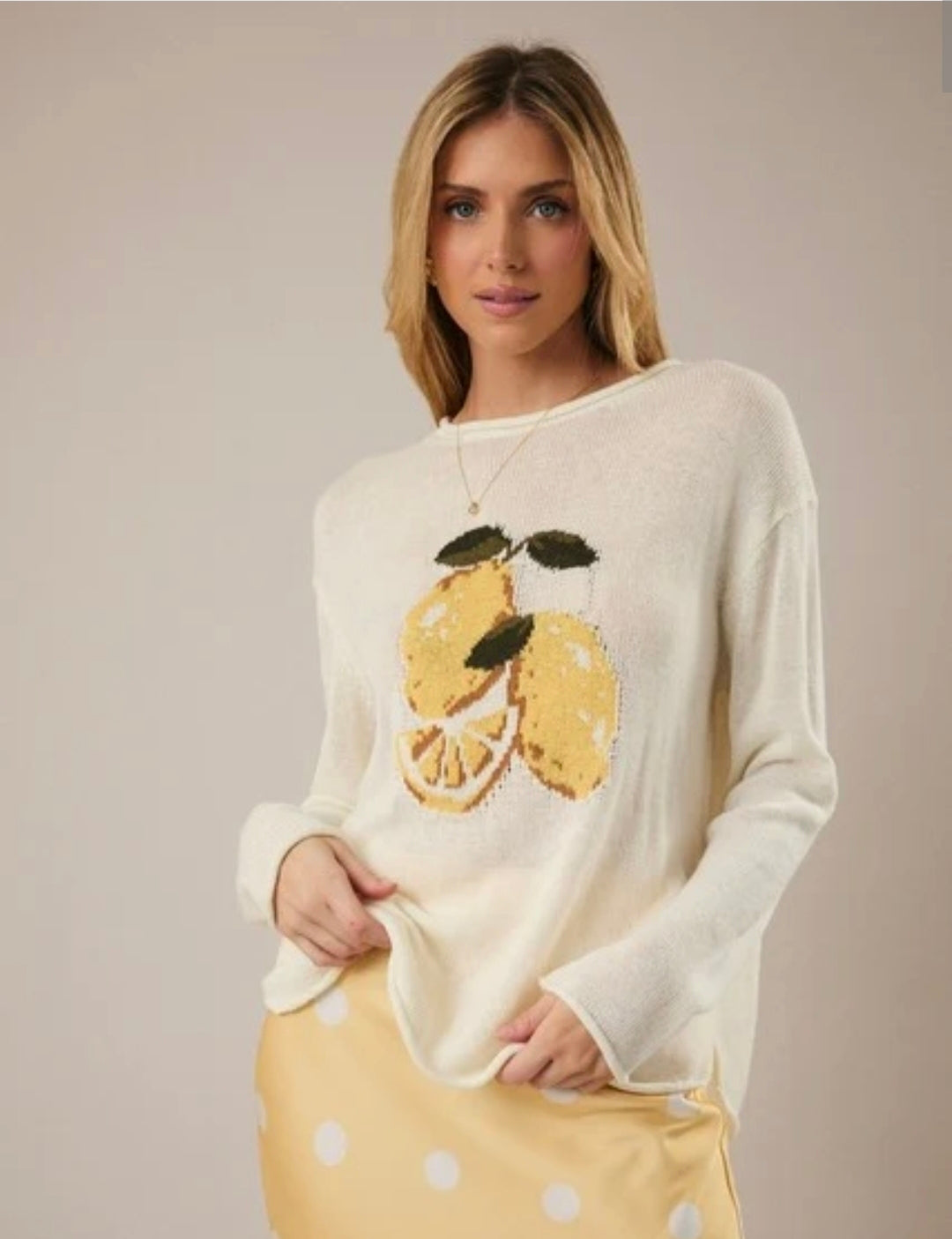 Lemon Lightweight Knit Sweater