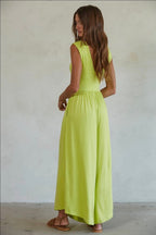 Open Back Wide Leg Jumpsuit