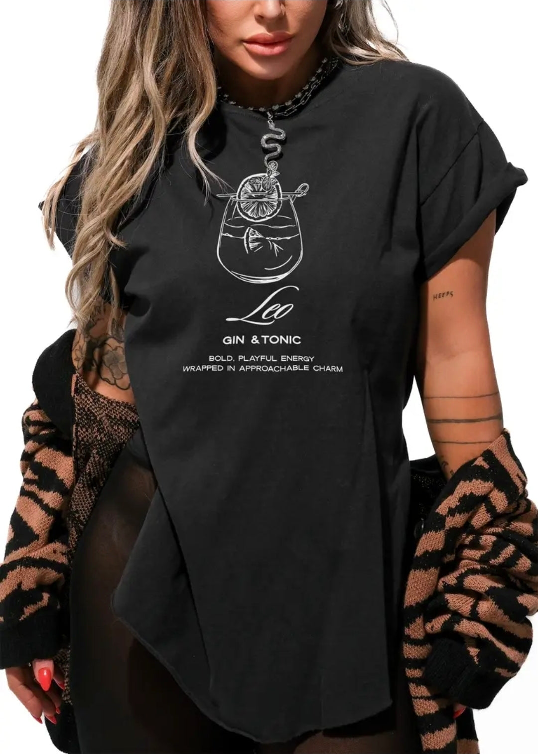 Leo Side Slit Tee
