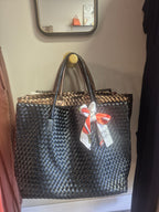 Black Woven Tote