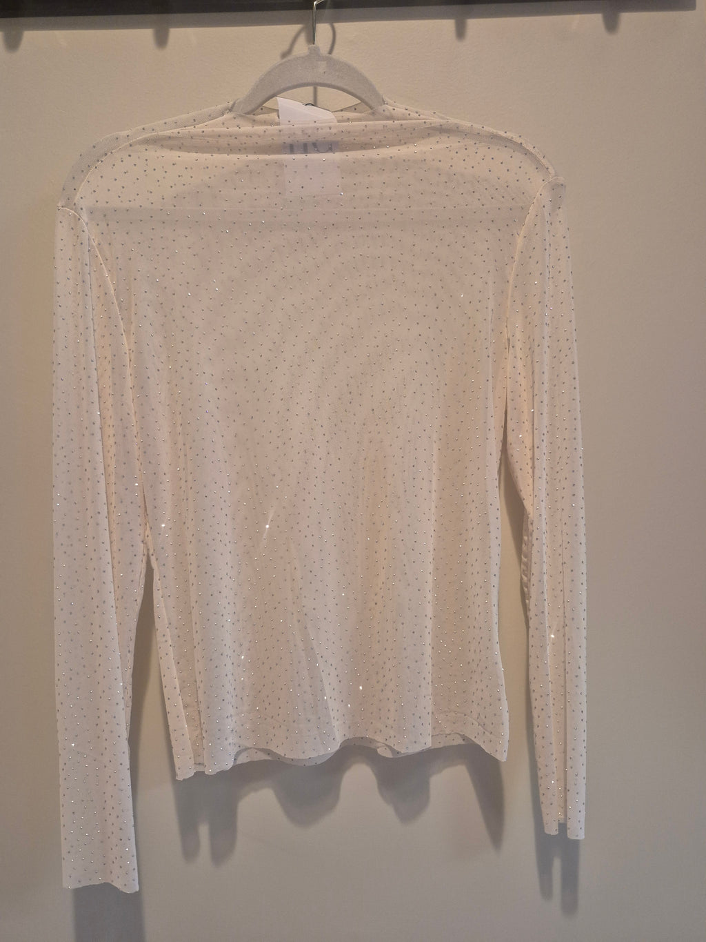 Sheer Rhinestone Top