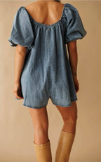 HCB soft denim romper