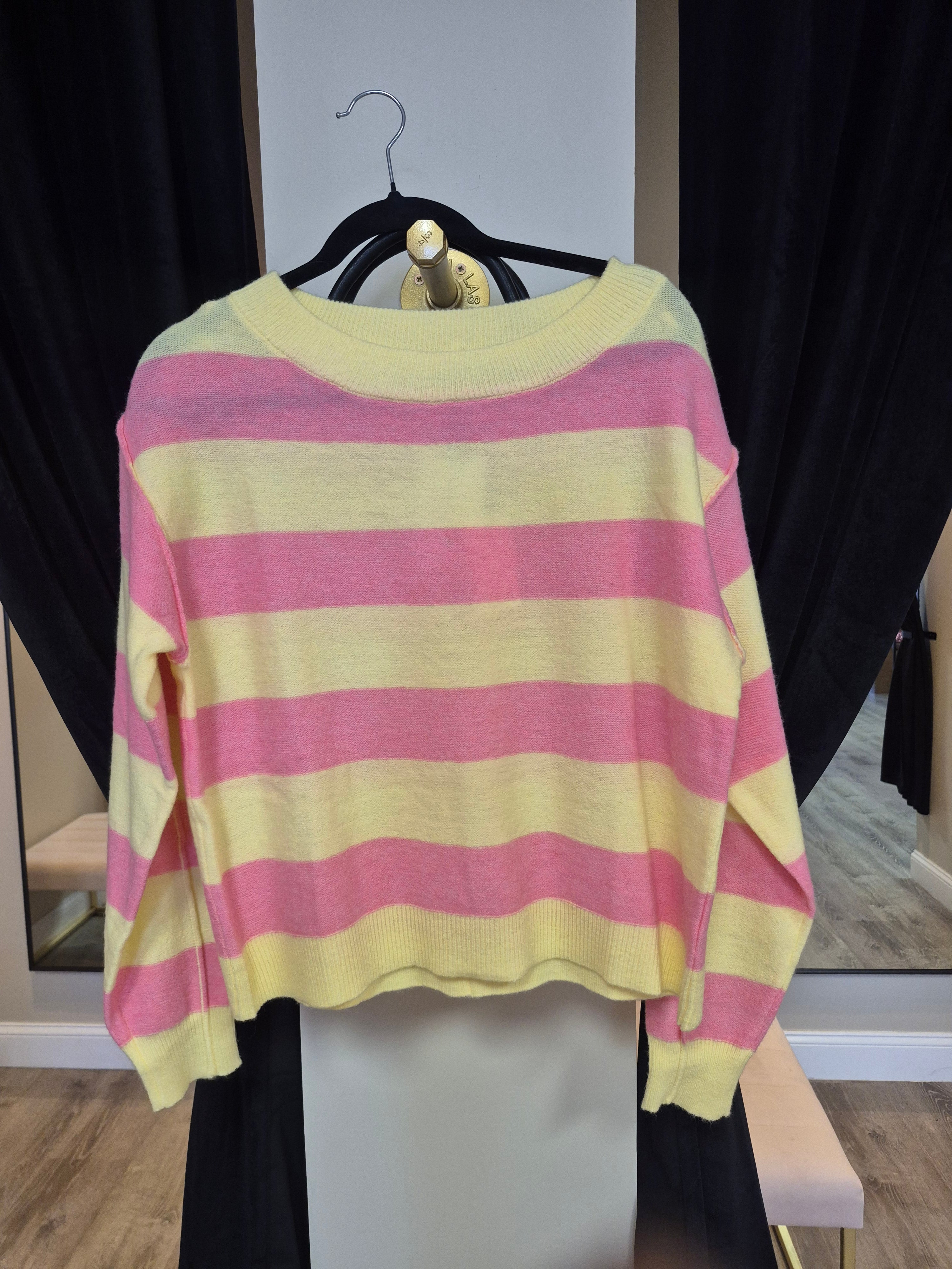 Pink/Yellow Lightweight sweater