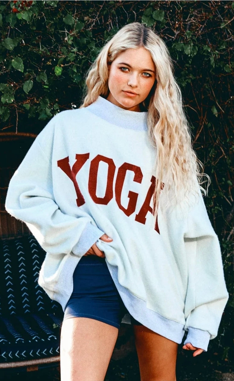 Yoga & Pilates Reversible Mockneck Sweatshirts
