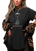 Libra Cocktail Side Slit Tee