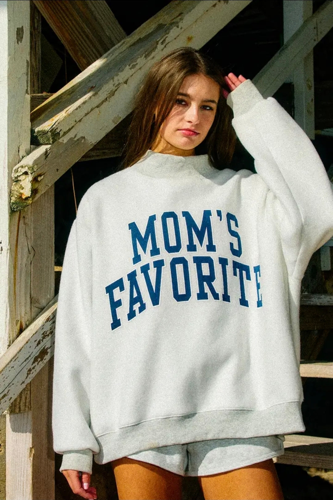 Mom's/Dad's Favorite Reversible Mockneck