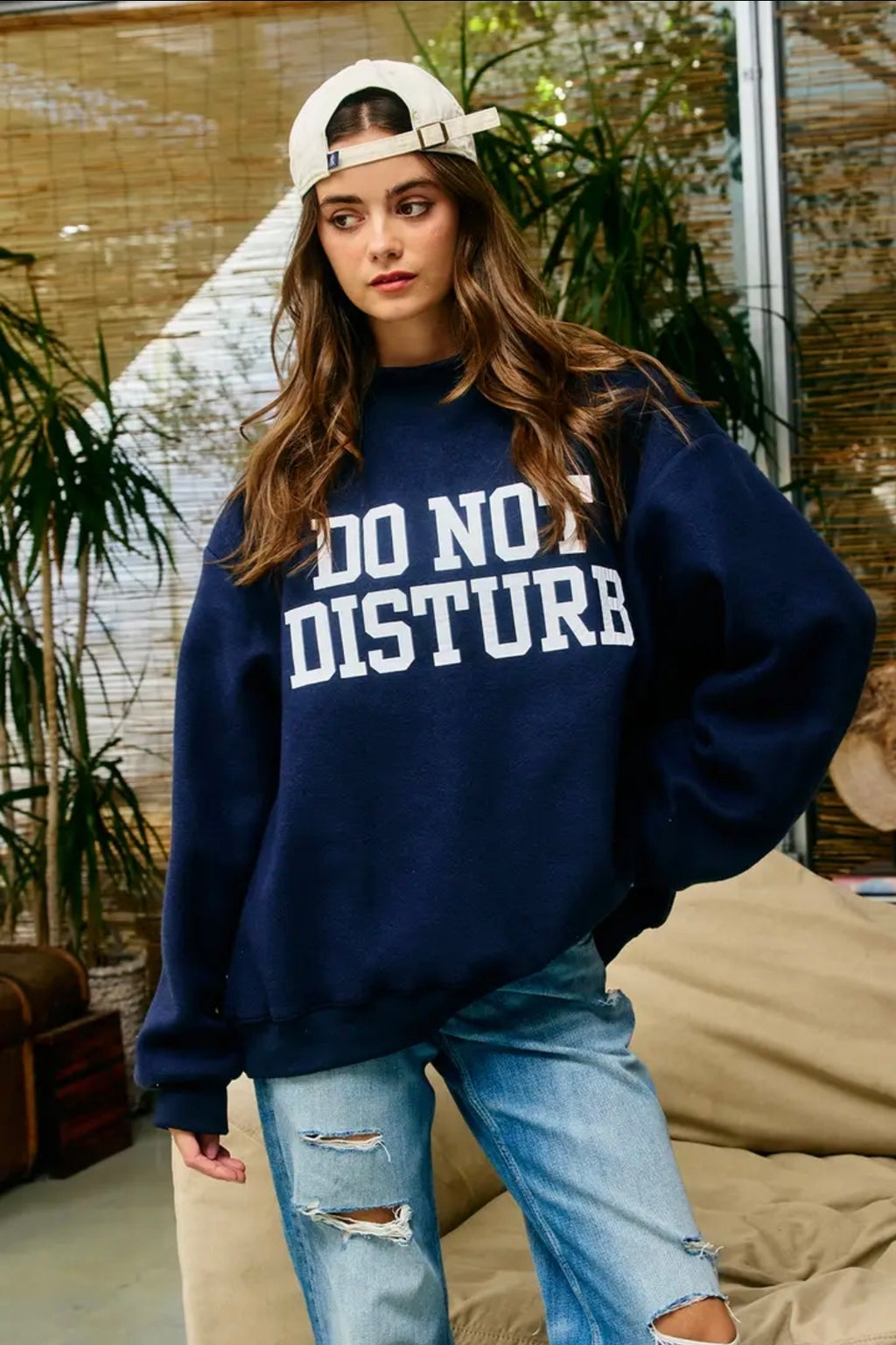 Do Not Disturb/ Homebody Reversible Mockneck