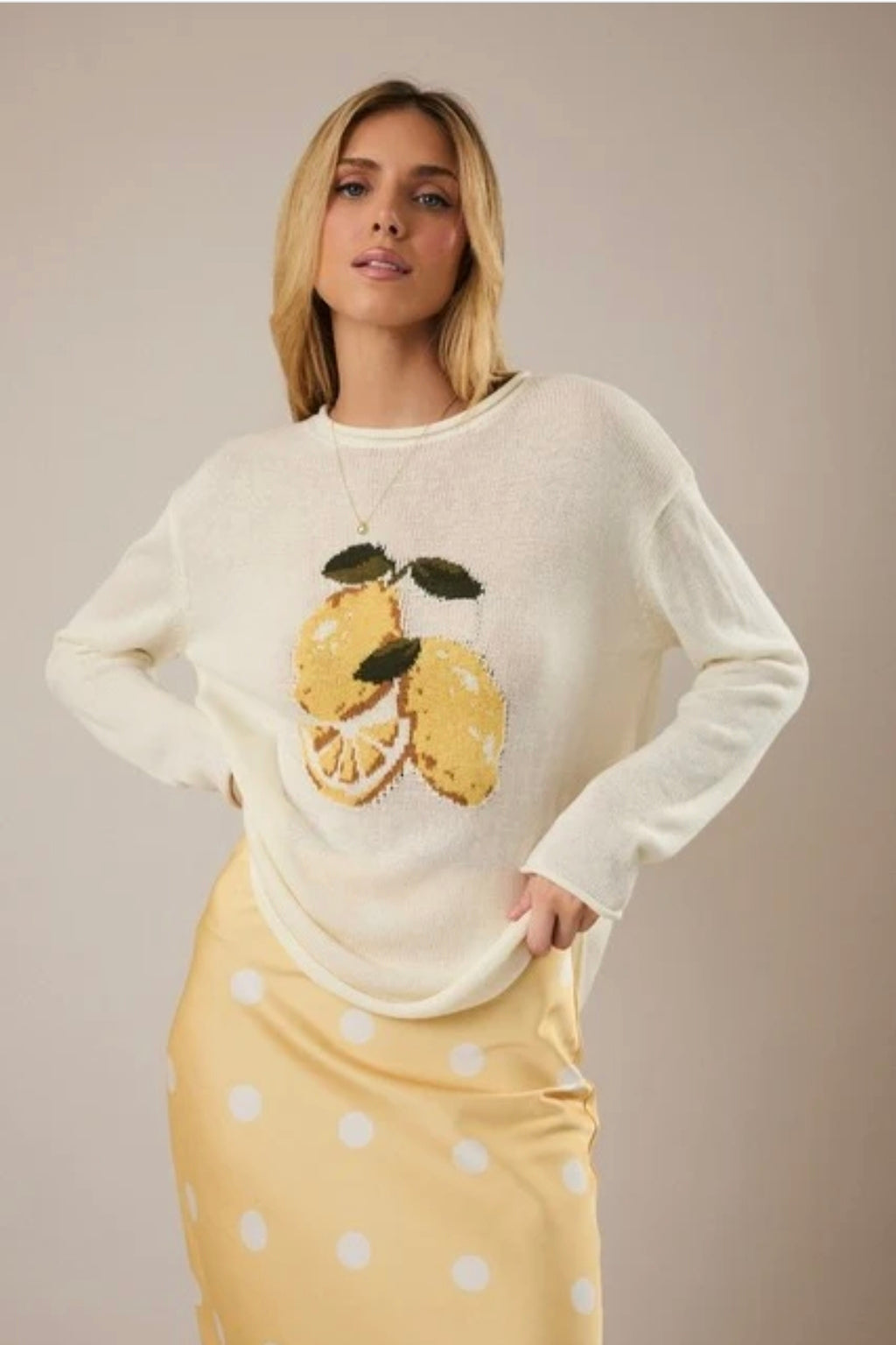 Lemon Lightweight Knit Sweater