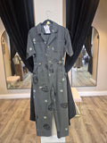 Blue-ish/Grey One-piece  Romper